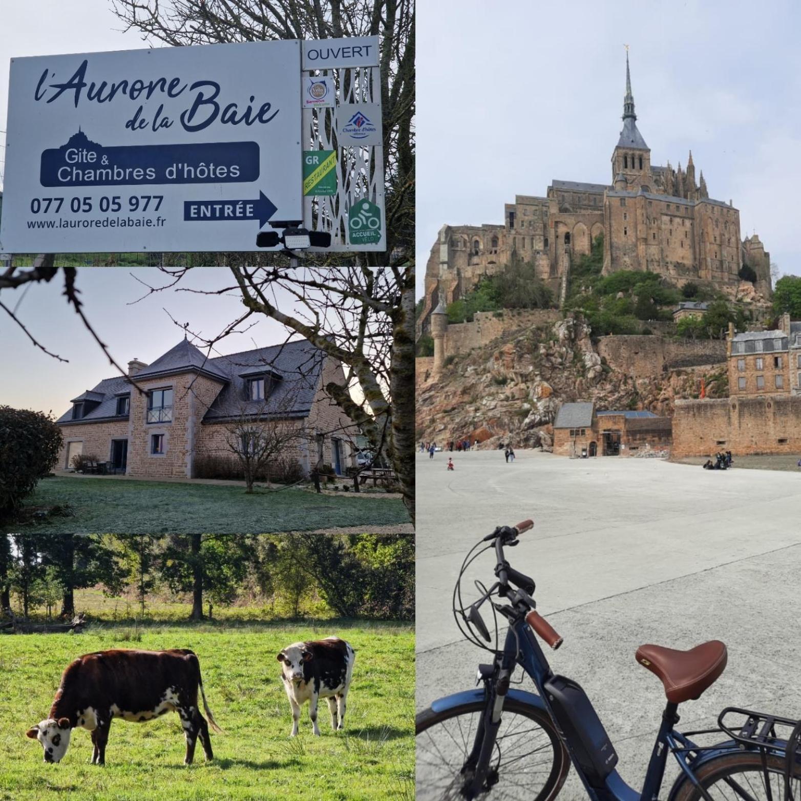 L'Aurore De La Baie, Vue Sur Le Mont-Saint-Michel Huisnes-sur-Mer Экстерьер фото